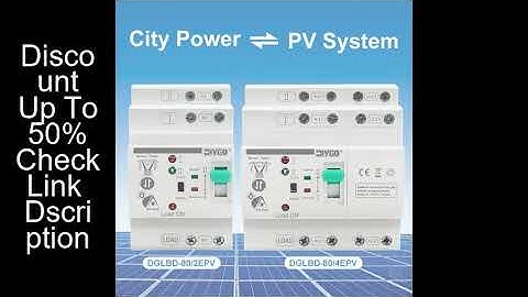 DGLBD-80 ATS Automatic Transfer Switch 2/4P PV/Solar Uninterrupted Electrical Selector Switches 80A