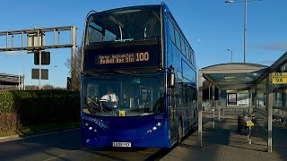Hoover Kickdowns Journey On Metrobus Route 100 Towards Redhill Adl Enviro400 1255 Lk08 Fkx