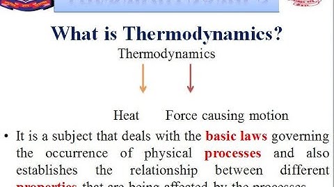What is thermodynamics? II Definition II GTU II Diploma & Degree II Mechanical Engineering