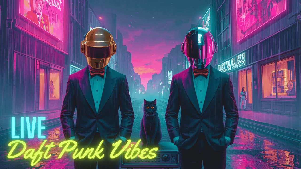 🎧 Daft Punk Inspired Digital Dusk 🌅🤖 Chill EDM, Melodic House & Futuristic Lounge