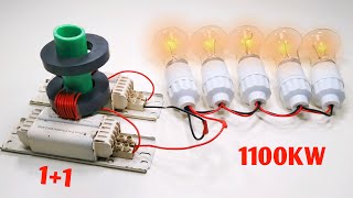 1100KW AC 220V Free Electricity Generator Permanent Magnet Ballaster Powerful Energy