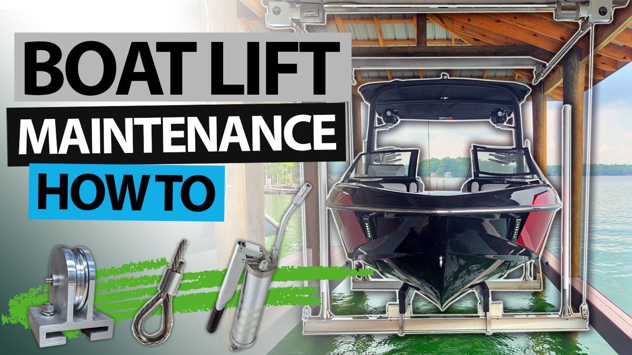 HiTide Boat Lift Maintenance HOW TO YouTube