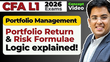 CFA Level 1 (2026 Exams) - Portfolio Management | Risk & Return Formulae | Gourav Kabra