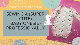 Sewing A Baby Onesie  Professionally!
