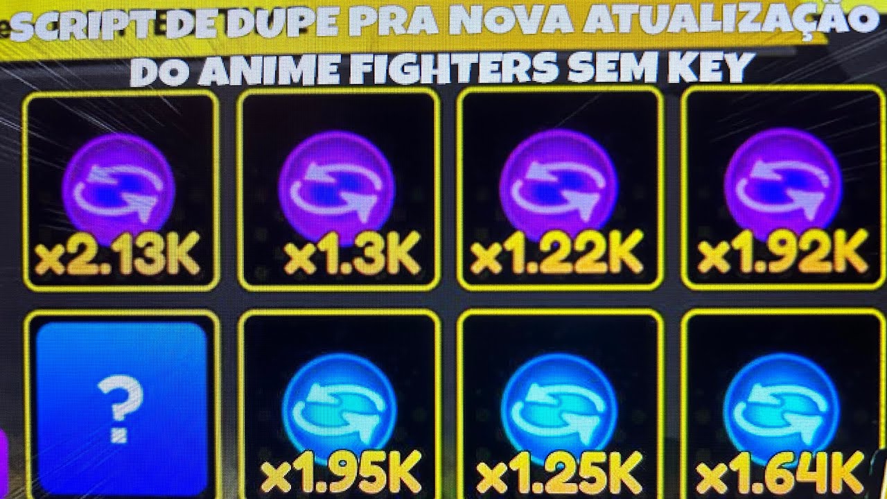 ANIME FIGHTERS MAS TESTANDO SCRIPT EM VÍDEOKKKKKKKKKKK 