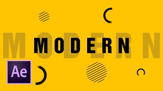 Modern Title Animation in After Effects | After Effects Tutorial
