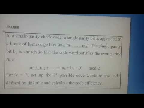 Simple parity check code -- د. شريف سامي - YouTube