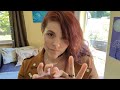 ASMR - Binaural Hair Brushing and Braiding Roleplay - Chatty, Soft-Spoken Friend