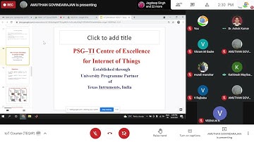 Internet of things (IoT) curriculum/ courses/ mini project