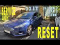 How to reset the oil service light on a ford focus MK3 2011 2012 2013 2014 2015 2016 2017 2018 2019