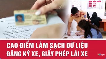 Cao điểm làm sạch dữ liệu đăng ký xe, giấy phép lái xe| VTV24