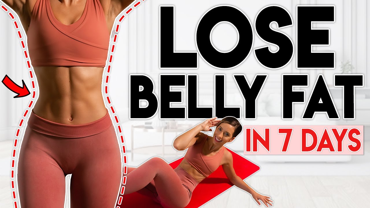 LOSE FAT in 7 days belly waist  abs  5 minute Home Workout