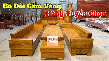 Chờ Đợi Quá Lâu Cho Bộ Đôi Sofa Nguyên Khối Gỗ Cẩm Vàng HÀNG TUYỂN | BGNK2048