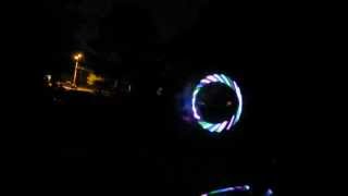 Playing with my new LED Hoop!