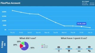 shinobicharts for Apple tvOS – A retail banking dashboard example