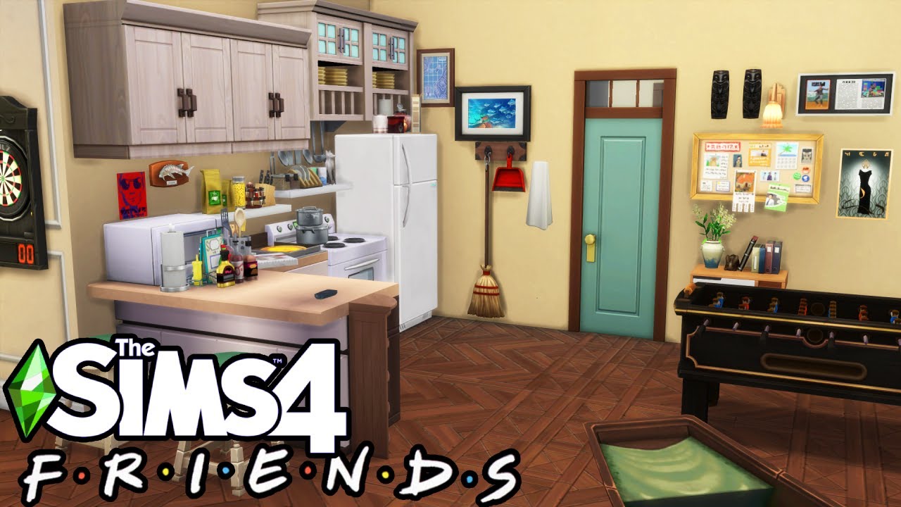 FRIENDS APARTMENT (JOEY & CHANDLER) | The Sims 4: Tazkabaz Speed Build ...