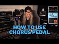 How to use a chorus pedal with guitar amps