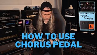 How To Use a CHORUS PEDAL with GUITAR AMPS. screenshot 5