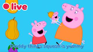๐ด LIVE 24/7: NEW Peppa Pig SONGS with LYRICS! ๐ฝ๐ต Yes Yes Veggies, Finger Family & More | Kids Songs