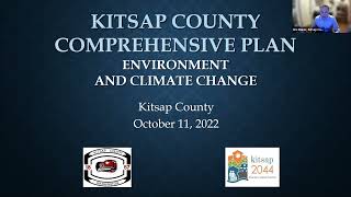 Kitsap County Comprehensive Plan - Environment & Climate Change (October 11, 2022)