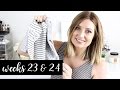 Twin Pregnancy Vlog Weeks 23 + 24: Body Aches, Cravings, Baby Buys | Kendra Atkins