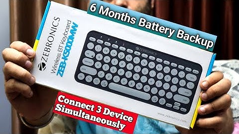 ZEBRONICS ZEB K5000MW Wireless Multi Device BT Keyboard Review || BR Tech Films