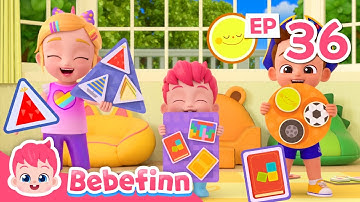 Shapes are All Around | EP36 | Bebefinn Songs for Kids | Nursery Rhymes & Kids Songs