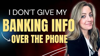 LIVE CALL OBJECTION My Bank Said to NEVER Give My Banking Info Over the Phone