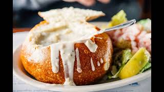 Eat Clam Chowder in a Bread Bowl
