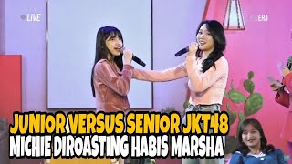Funny!! Junior versus Senior JKT48, Michie was completely roasted by Marsha JKT48