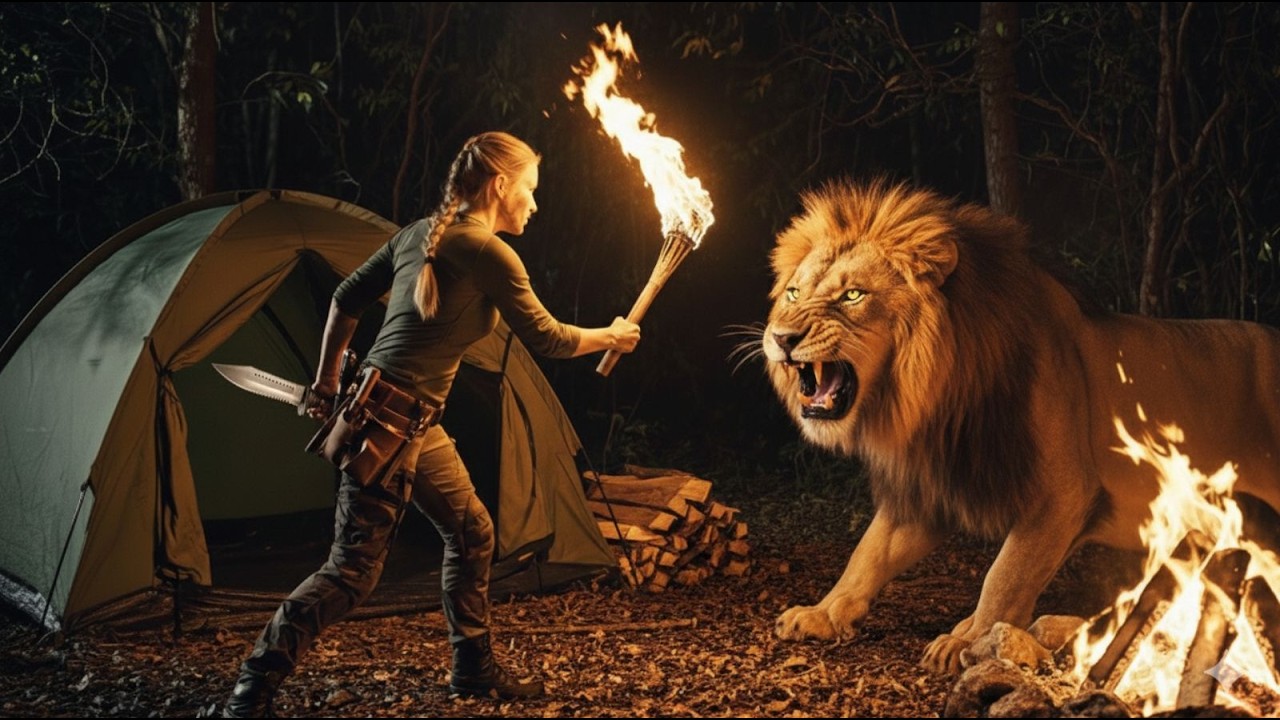 Rescuing a dog Air Bud while camping and surviving in the Amazon| Solo skills, cooking ASRM ▶ 16