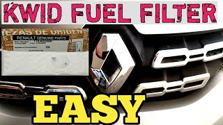 RENAULT KWID - How to change Fuel filter in Renault Kwid. क्विड का फ्यूल फिल्टर कैसे बदलें।