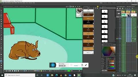 my first animation in opentoonz