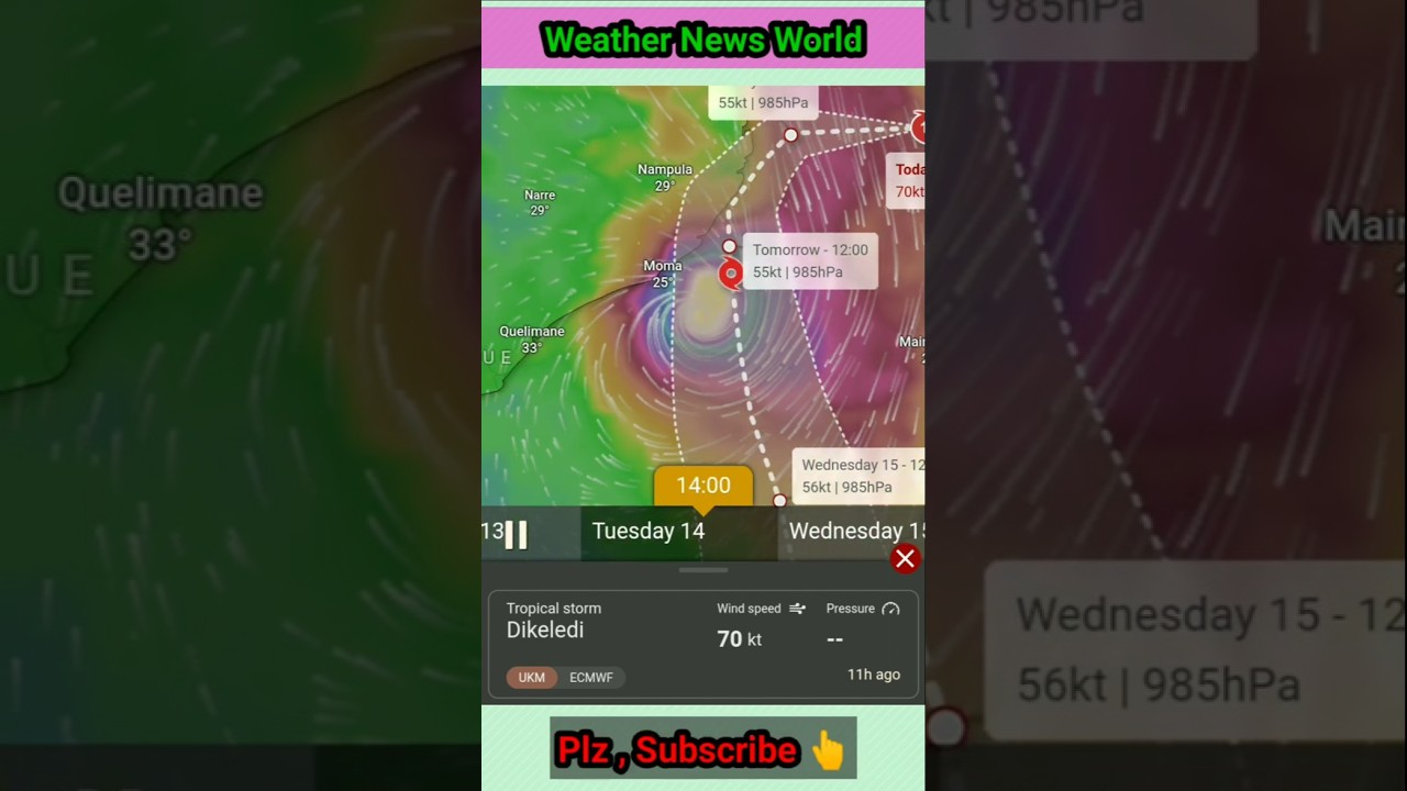 Cyclone Dikeledi strike in Mozambique coastal areas on 70kmh| Update Weather News | 13/01/2025 #2025 Cyclone Dikeledi strike in Mozambique coastal areas on 70kmh| Update Weather News | 13/01/2025 #2025