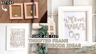 Thrifted Transitional Picture Frame DIYs | Quick, Easy, & Budget Friendly Decor | Ashleigh Lauren