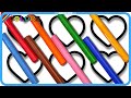 ( Shapes ) Heart and BIG Marker Pencil Coloring / Drawing Heart / Akn Kids House