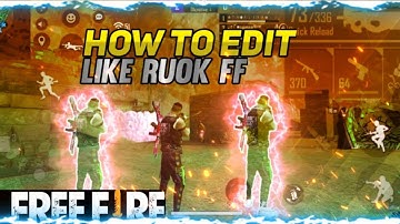 How To Edit Free Fire Character Glow Effect Like Ruok FF || Free Fire Character Glow Effect Tutorial