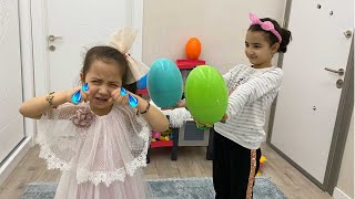 Hafsa and new Toy Story with Giant Surprise eggs