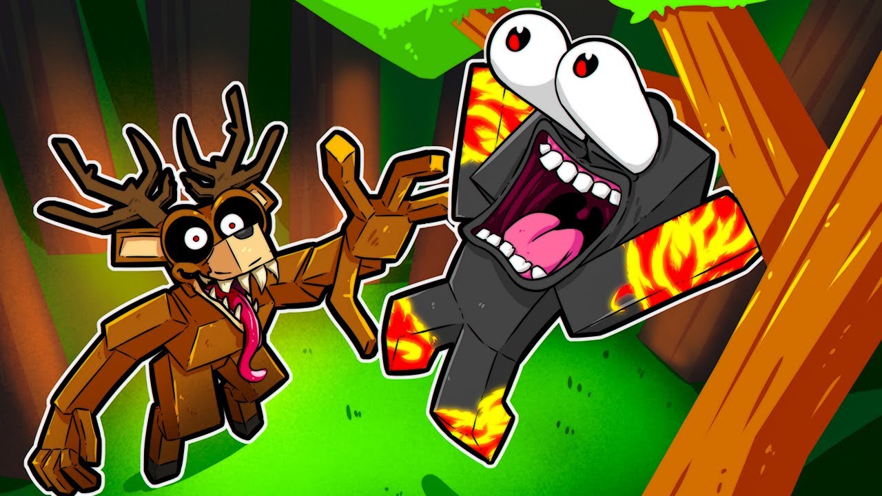 99 NOITES na Floresta do Minecraft😱😱😱😱