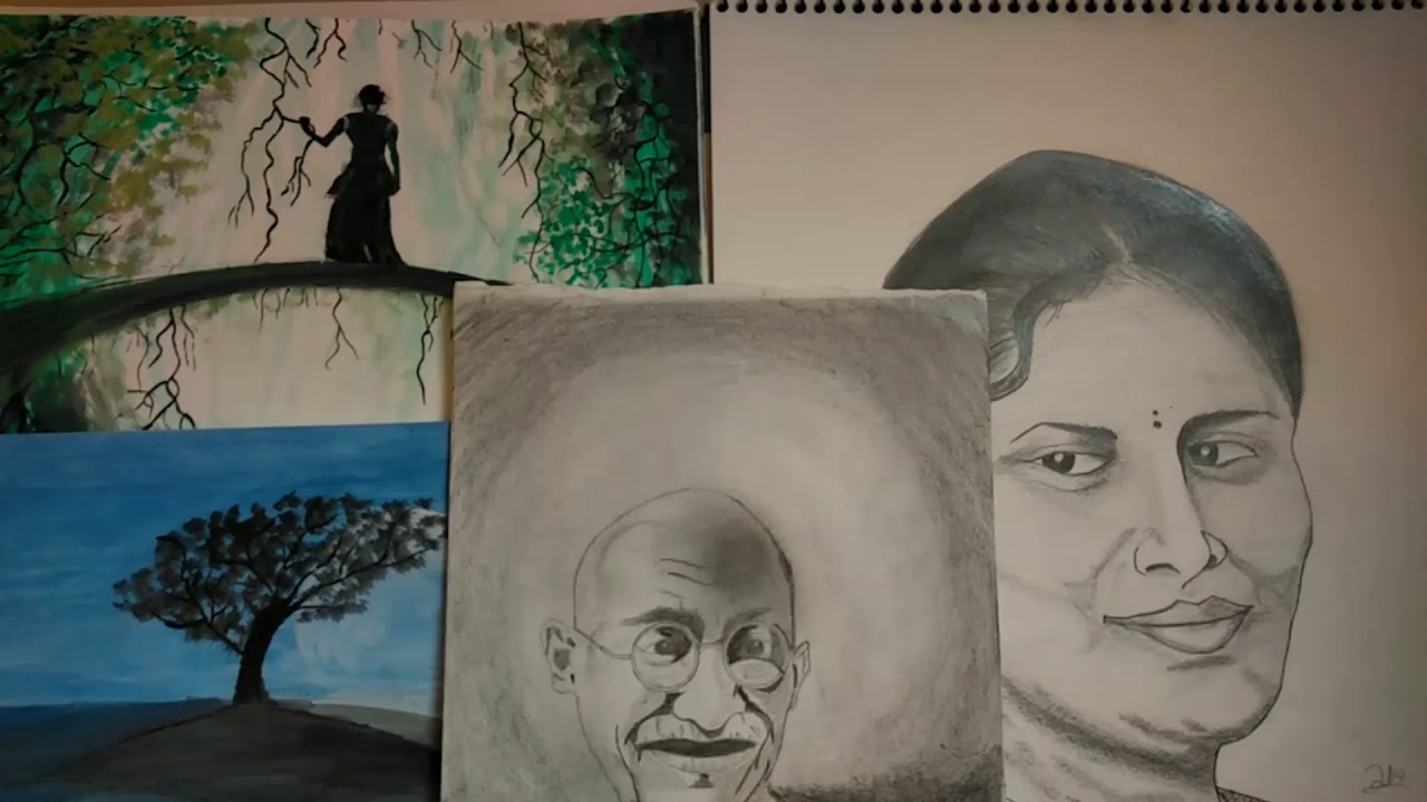 How to draw a picture easy and simple way in Tamil YouTube