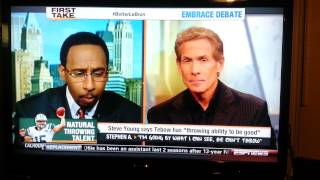 Stephen A. Goes HAM on Skip over Tebow\/Steve Young