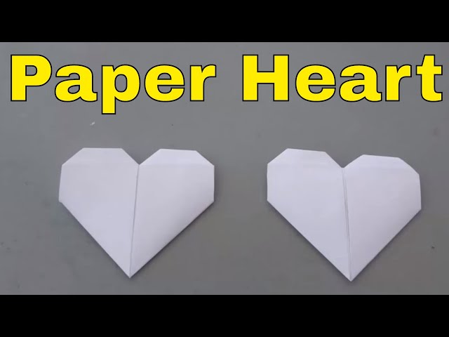 How to Make a Paper Heart  Easy Folded Origami Heart