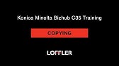 How To Setup Printer And Scanner Konica Minolta Bizhub C552 Youtube