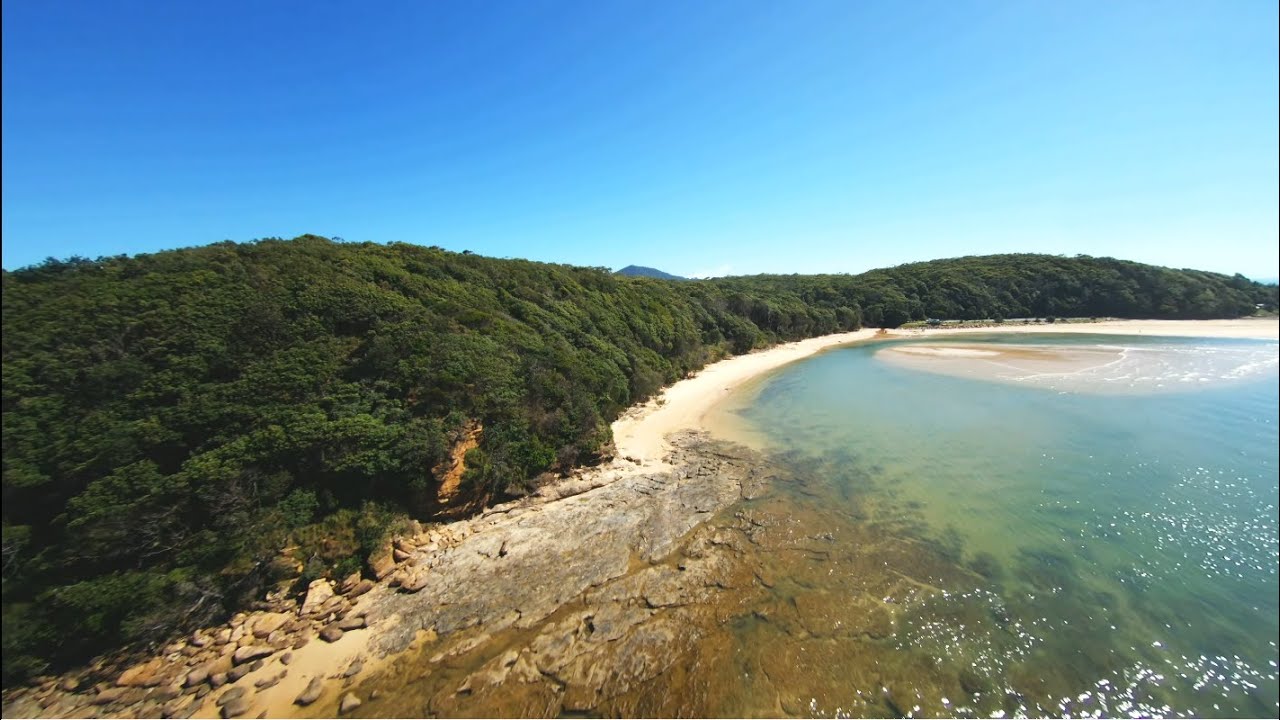 Cinematic FPV Drone Coastal Surfing: Deep Creek Valla Beach.
