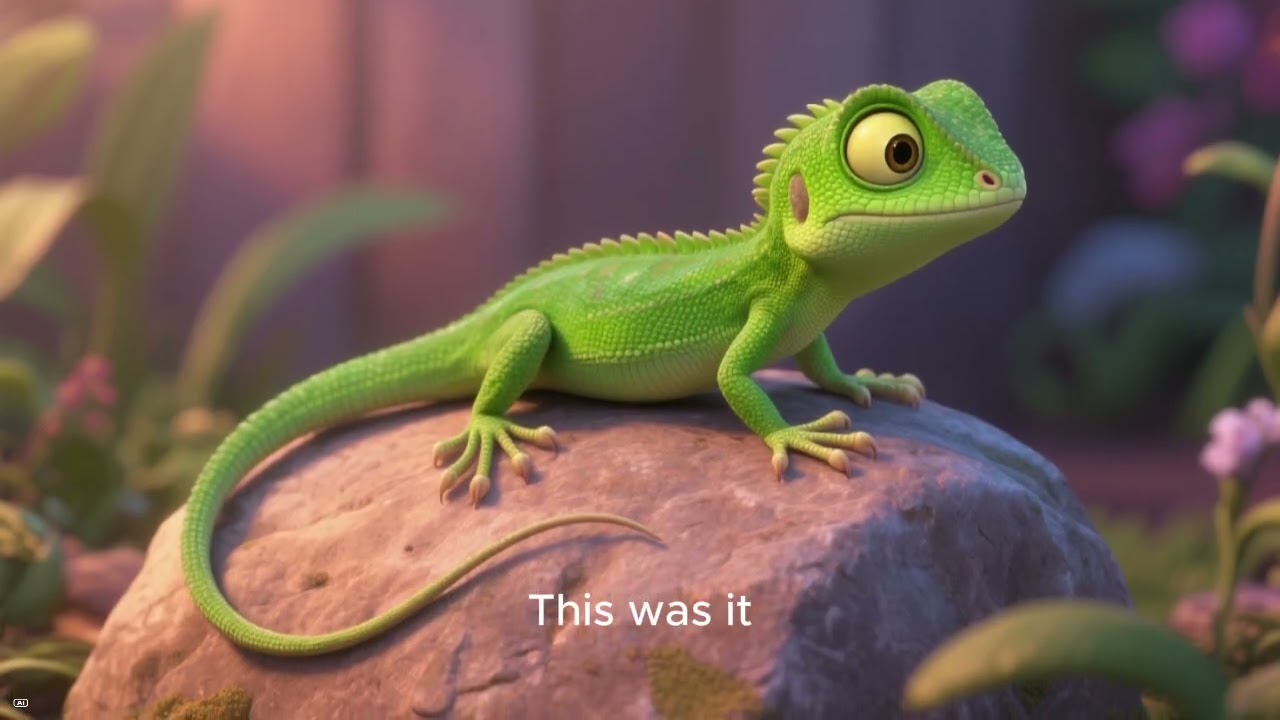 The Small Lizard – Calm ESL Bedtime Story for Kids | Learn English