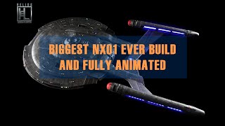 1180-126Cm Nx01 Enterprise Fully Lighted And Animated With Working Console