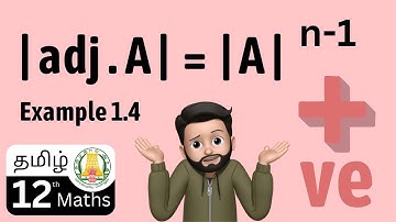 Example 1.4 | Applications of Matrices and Determinants | class -12 | Equal to | Tamil
