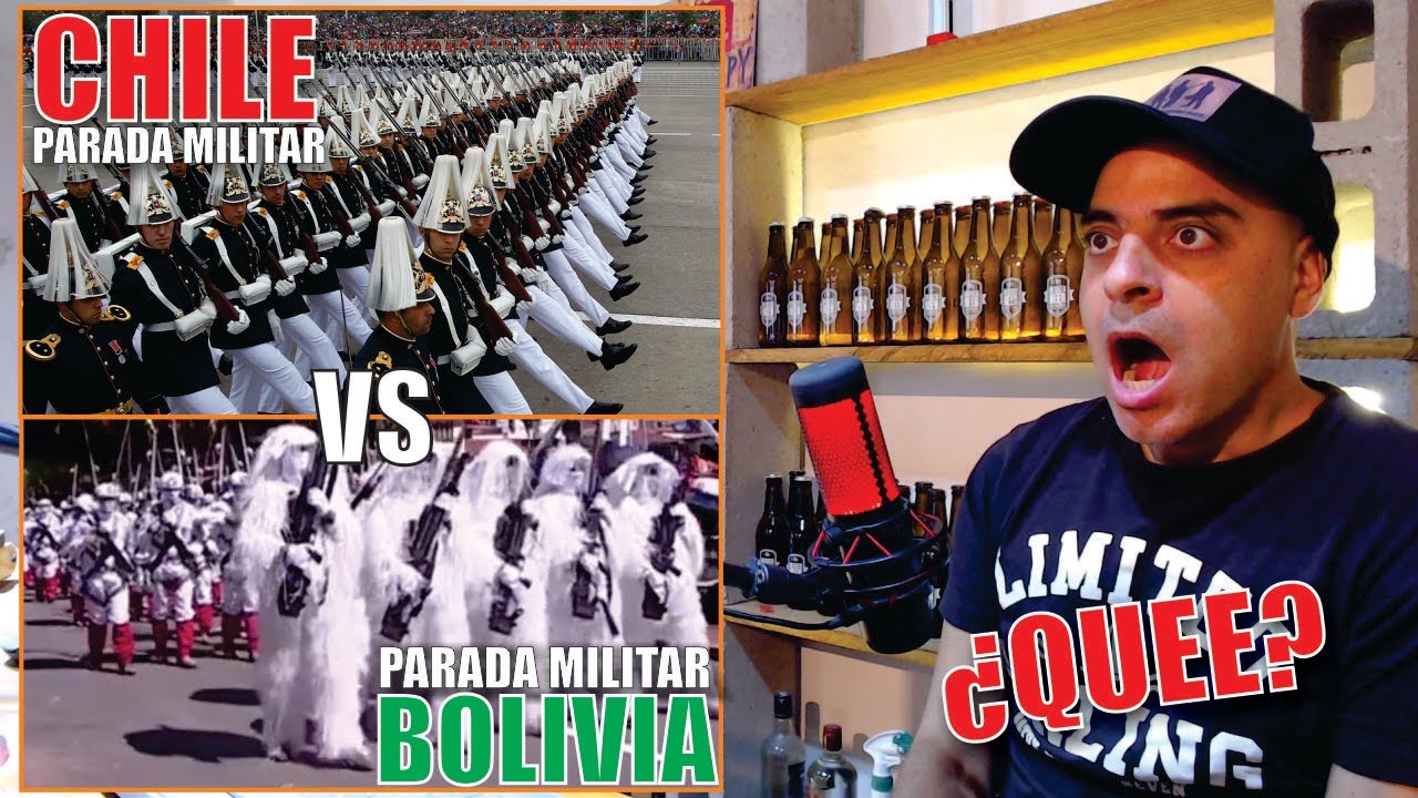 🚨PARADA militar CHILE vs BOLIVIA // REACCIÓN de ARGENTINO en su BAR!!🍻