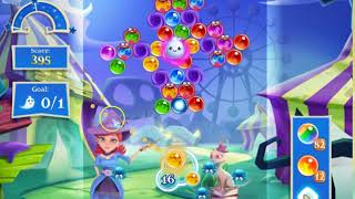 Bubble Witch 2 Saga Level 1968 with no booster & 4 bubbles left