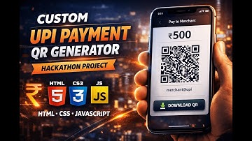 💳 Custom UPI Payment QR Generator – Hackathon Project